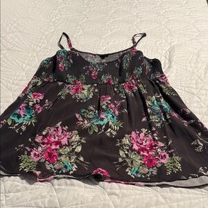 Torrid Floral Kids Dress - Black and Pink